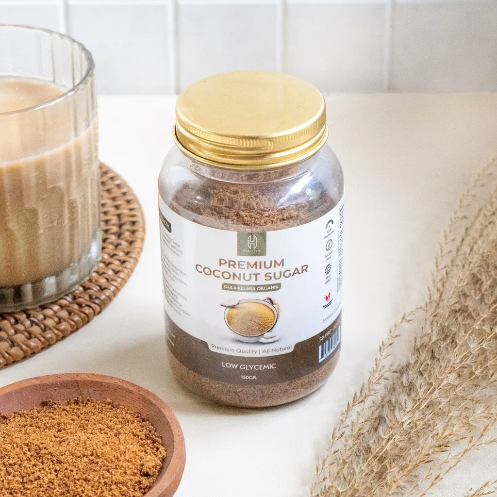 HEALTIVA Gula Kelapa Bubuk Organik 150gr Pemanis Alami Pengganti Gula