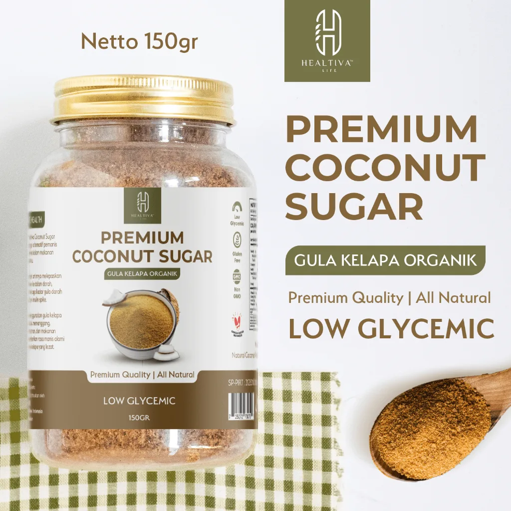 Gula Kelapa Bubuk Organik 150gr Pemanis Alami Pengganti Gula