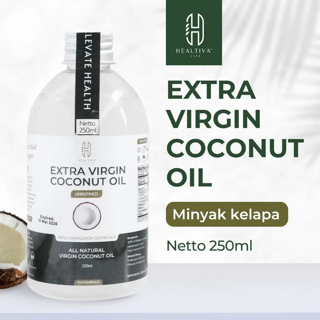 HEALTIVA VCO 250ml Minyak Kelapa Murni Extra Virgin Coconut Oil