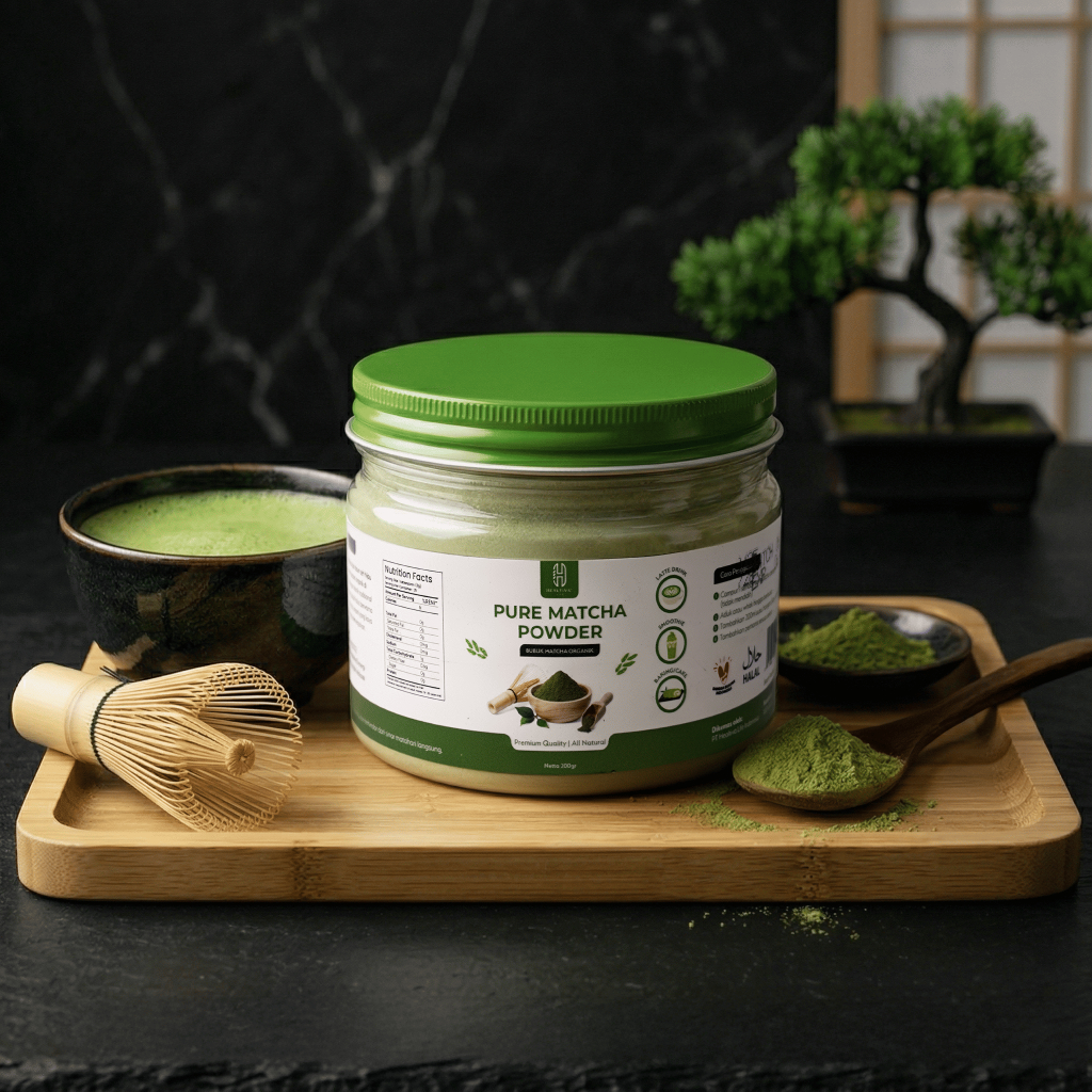HEALTIVA Pure Matcha Powder Bubuk Matcha Premium Organik Original