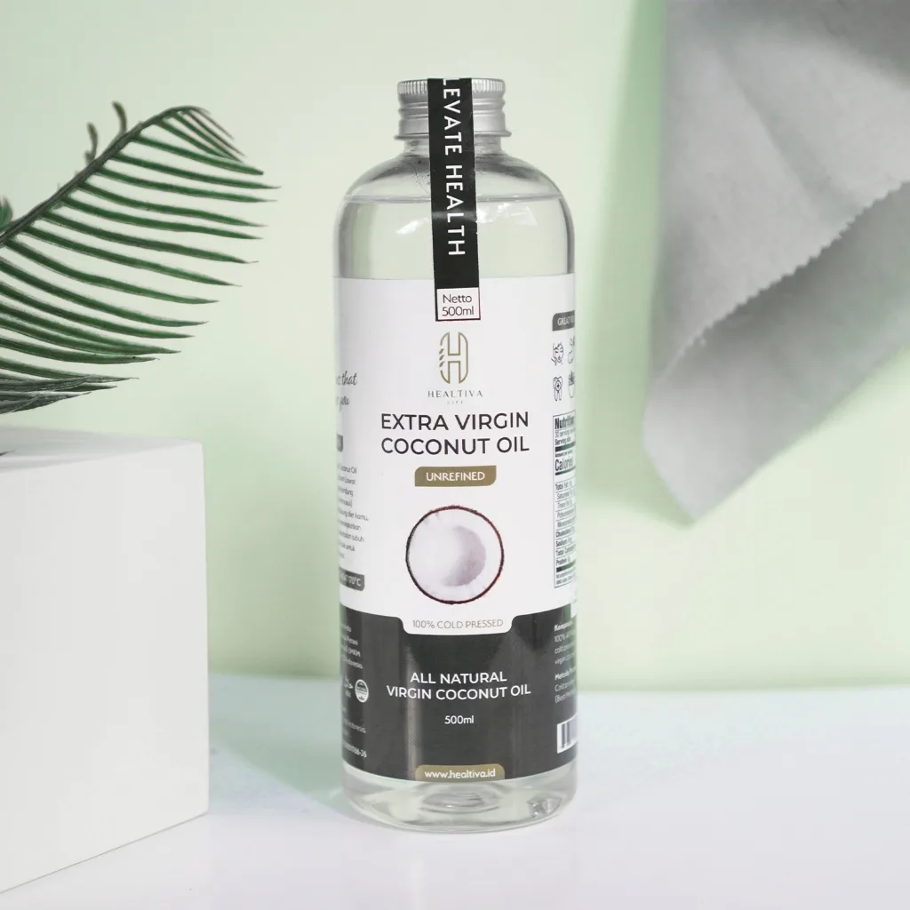 Healtiva VCO Virgin Coconut Oil 500ml Minyak Kelapa Murni Coconut Oil
