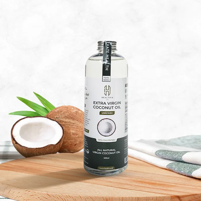 Healtiva VCO Virgin Coconut Oil 500ml Minyak Kelapa Murni Coconut Oil