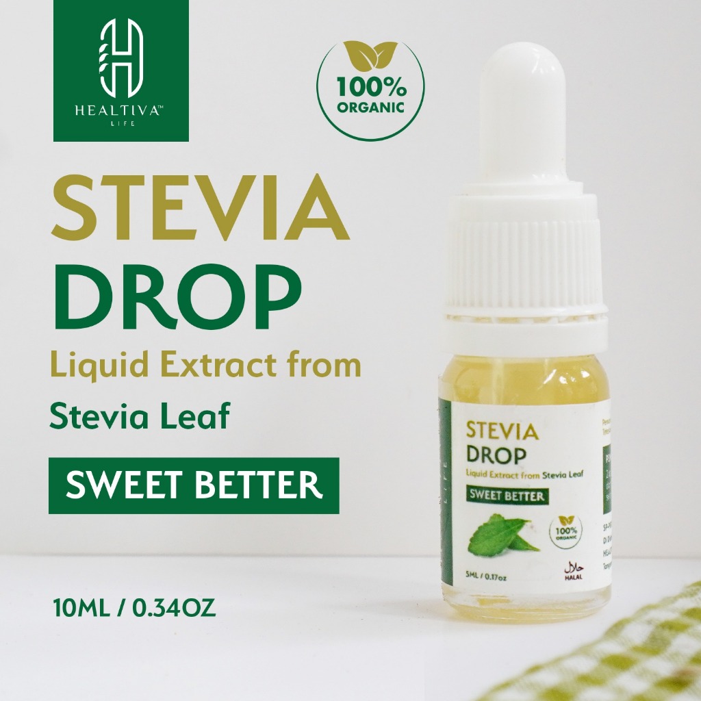 HEALTIVA Stevia Tetes Cair 5ml Natural Sweetener Pengganti Gula