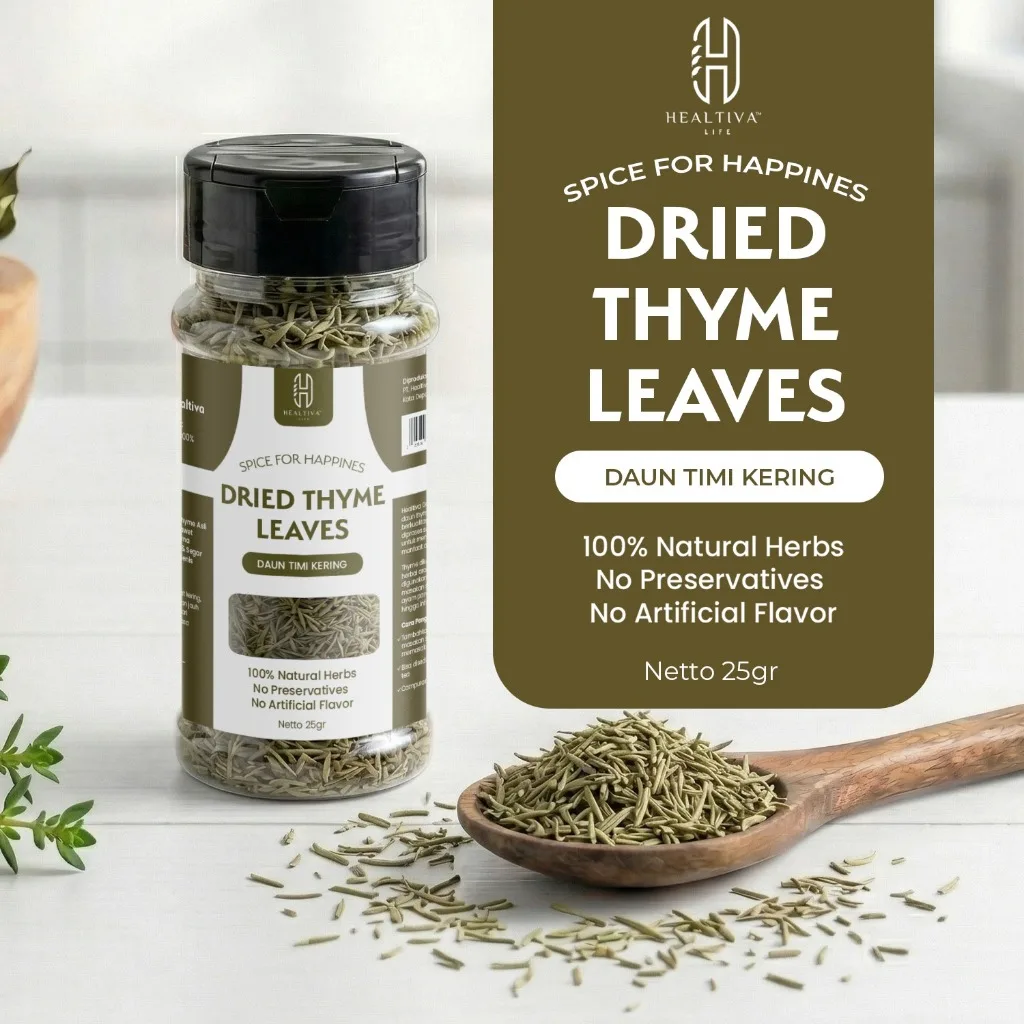 Dried Thyme Leaves 25gr Daun Thyme Kering Bumbu Masak Western Premium Non MSG