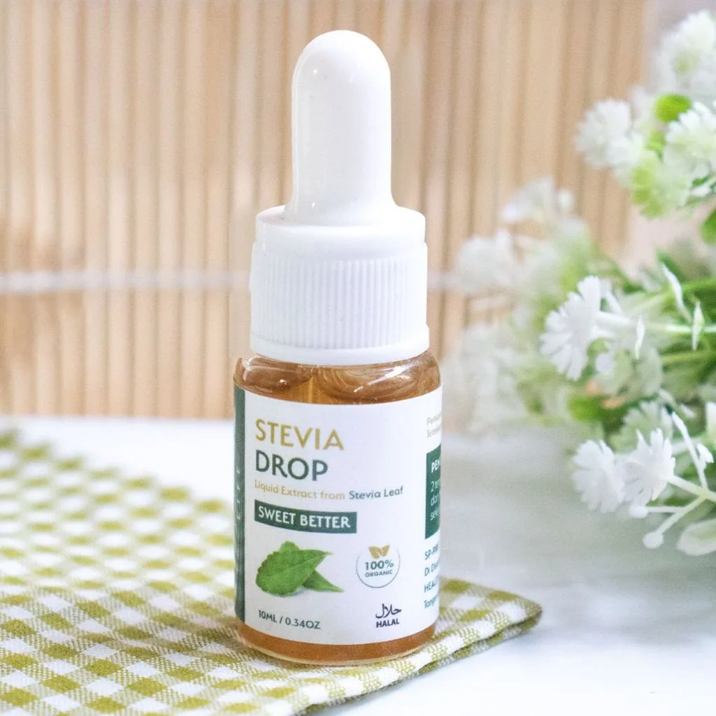 HEALTIVA Stevia Tetes Cair 10ml Pemanis Alami Natural Sweetener Pengganti Gula