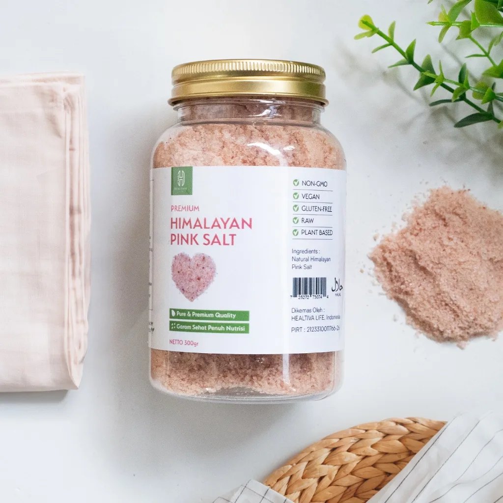 HEALTIVA Garam Himalaya Murni 300gr Garam Himalaya Original Himalayan Pink Salt