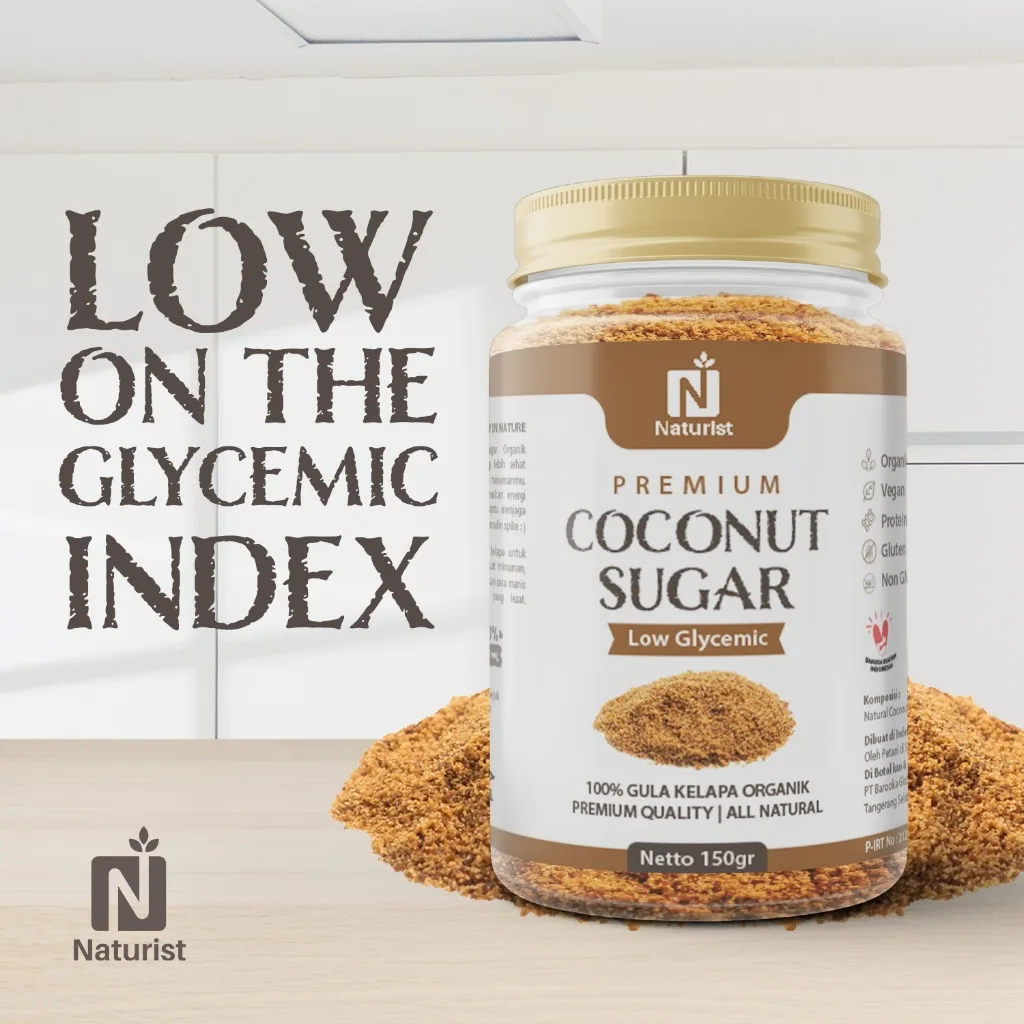 NATURIST Coconut Sugar Bubuk 150gr Gula Kelapa Alami Pemanis Alami Sehat