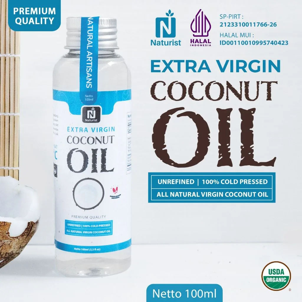 NATURIST VCO 100ml Minyak Kelapa Murni Virgin Coconut Oil Cold Pressed