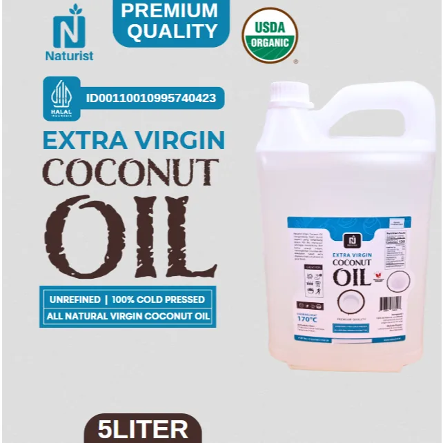 NATURIST Minyak Kelapa VCO 5L Virgin Coconut Oil Murni Coconut Oil Curah 5000ml