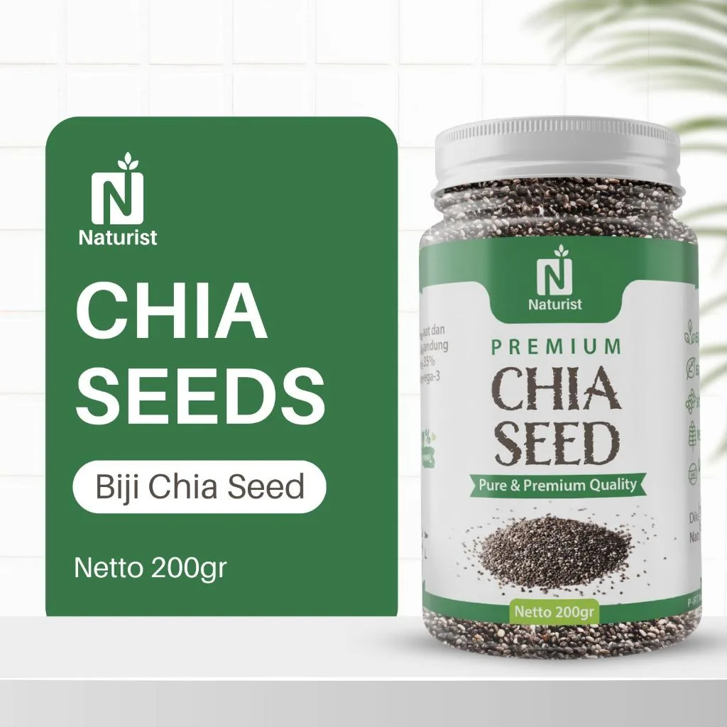 NATURIST Chia Seed 200gr Biji Chia Premium Superfood Tinggi Serat & Omega 3