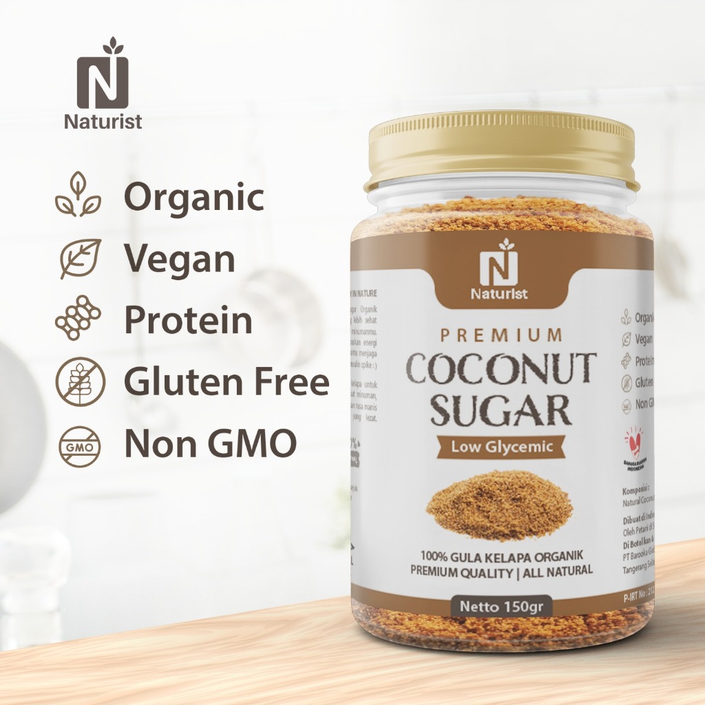 NATURIST Coconut Sugar Bubuk 150gr Gula Kelapa Alami Pemanis Alami Sehat