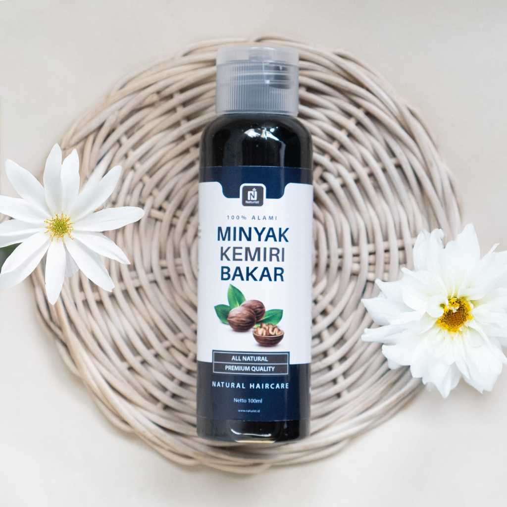 NATURIST Minyak Kemiri Bakar 100ml Hair Growth Oil Alami Perawatan Rambut Alami