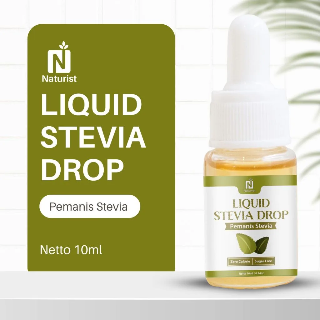 NATURIST Stevia Cair Tetes 10ml Gula Stevia Pemanis Alami Tanpa Kalori Pengganti Gula Tanpa Gula