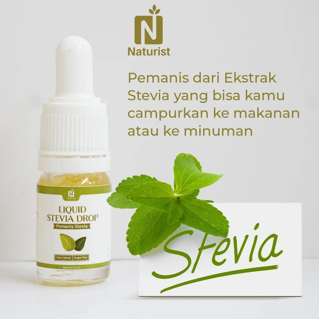 NATURIST Stevia Cair Tetes Pemanis Alami Gula Stevia Natural Sweetener Liquid 5ml