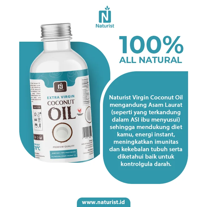 NATURIST Minyak Kelapa VCO 5L Virgin Coconut Oil Murni Coconut Oil Curah 5000ml