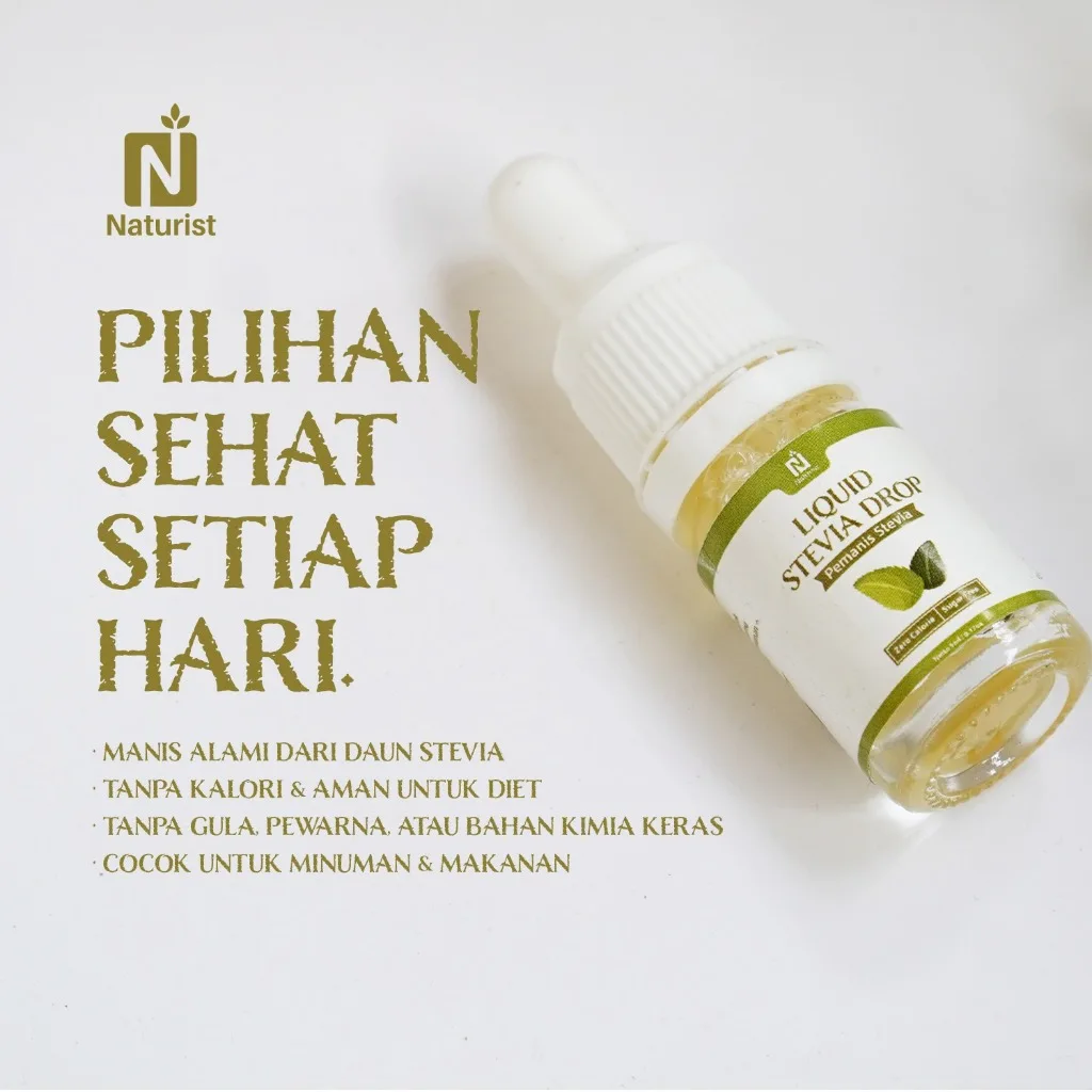 NATURIST Stevia Cair Tetes Pemanis Alami Gula Stevia Natural Sweetener Liquid 5ml