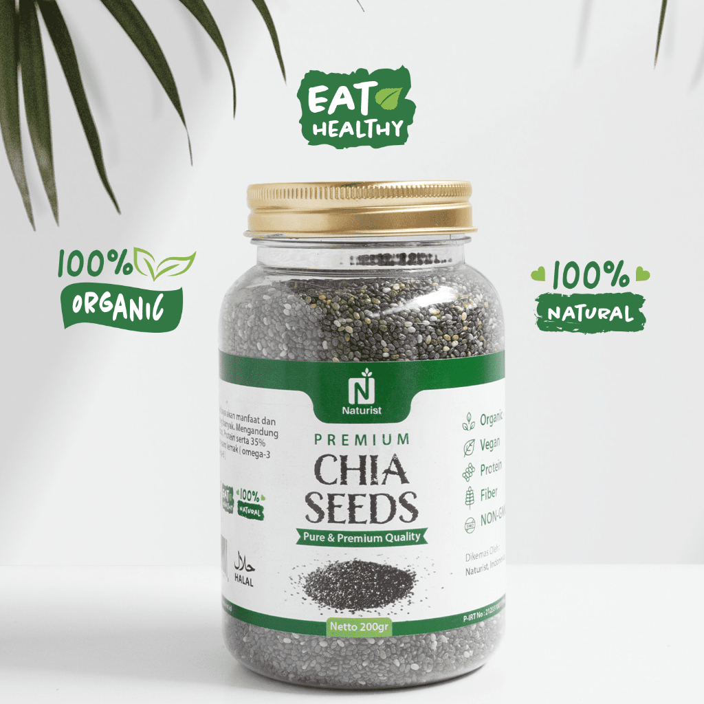 NATURIST Chia Seed 200gr Biji Chia Premium Superfood Tinggi Serat & Omega 3