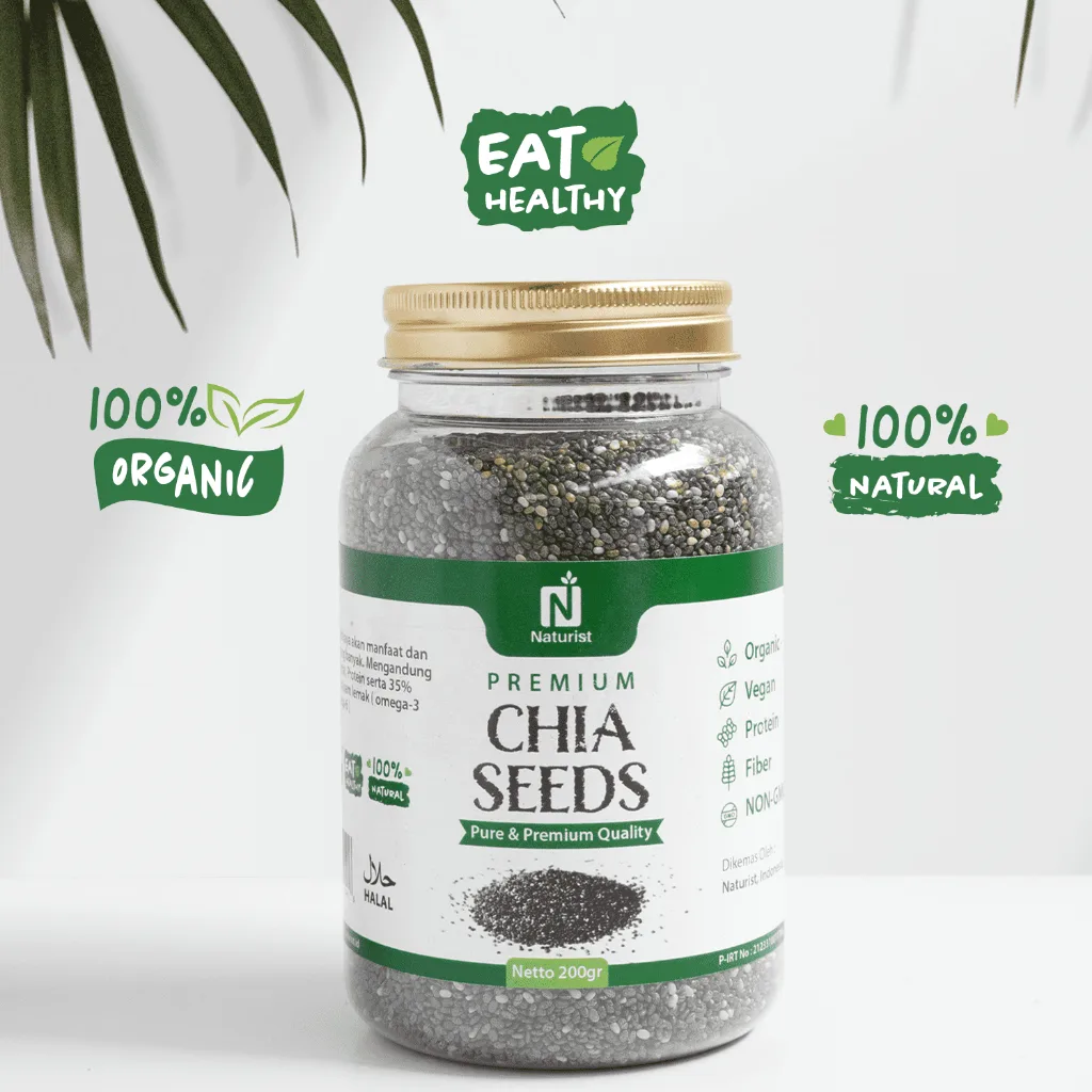 NATURIST Chia Seed 200gr Biji Chia Premium Superfood Tinggi Serat & Omega 3