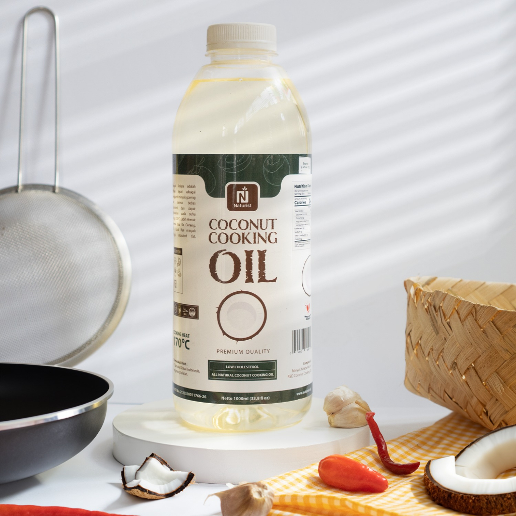 NATURIST Minyak Kelapa Goreng 1 Liter Coconut Cooking Oil Minyak Sehat Alami untuk Memasak