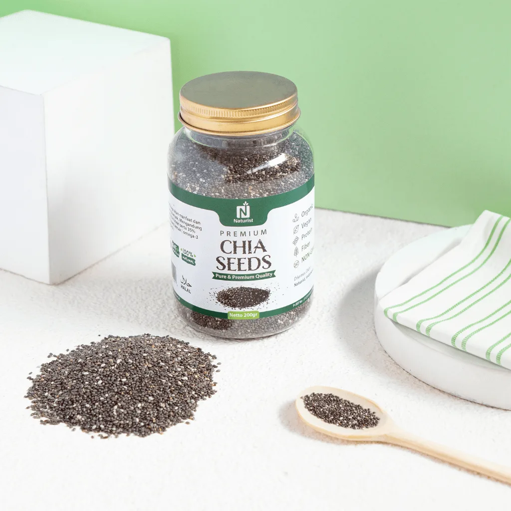 NATURIST Chia Seed 200gr Biji Chia Premium Superfood Tinggi Serat & Omega 3