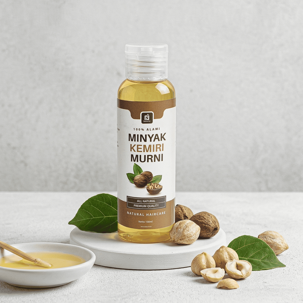NATURIST Minyak Kemiri Murni 100ml Minyak Rambut Kemiri Penumbuh Rambut Alami Anti Rontok
