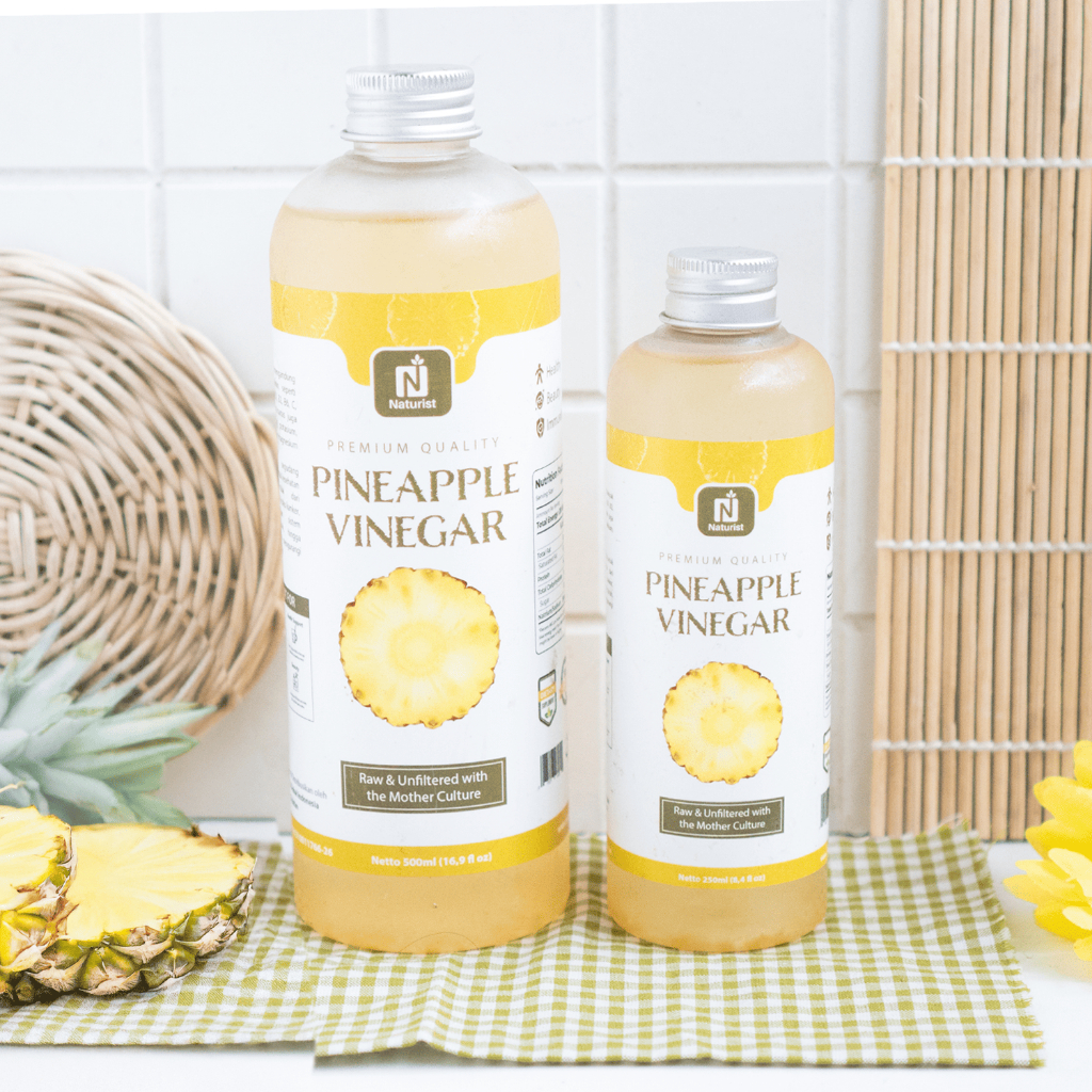 NATURIST Cuka Nanas Murni 500ml With The Mother Pineapple Vinegar Fermentasi Alami