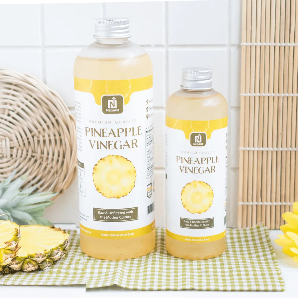NATURIST Cuka Nanas Murni 500ml With The Mother Pineapple Vinegar Fermentasi Alami