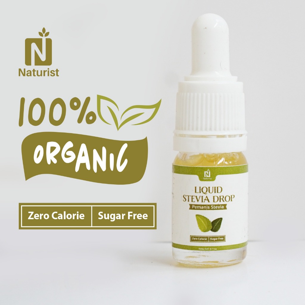 NATURIST Stevia Cair Tetes Pemanis Alami Gula Stevia Natural Sweetener Liquid 5ml