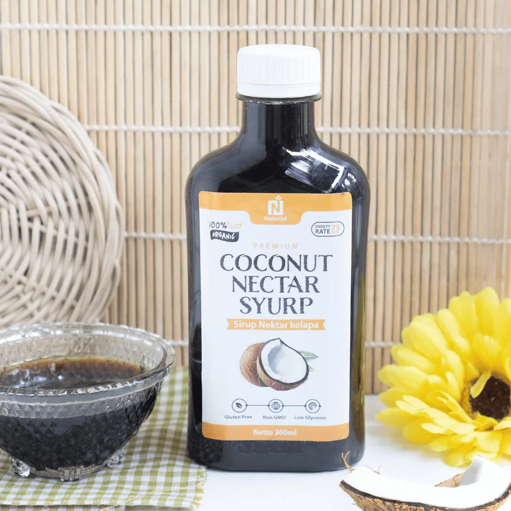 NATURIST Gula Kelapa Cair 300ml Coconut Syrup Murni Pemanis Alami Pengganti Gula Pasir Tanpa Kimia