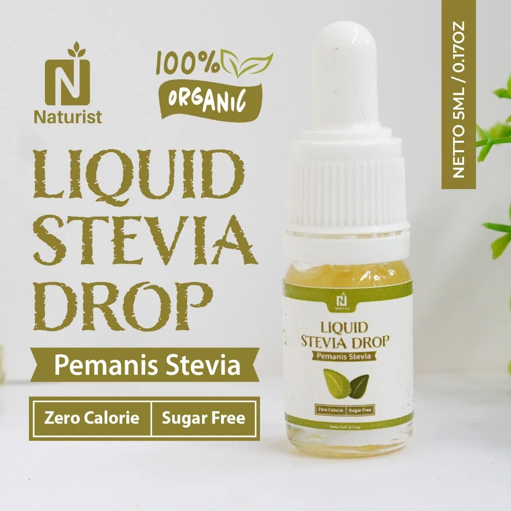 NATURIST Stevia Cair Tetes Pemanis Alami Gula Stevia Natural Sweetener Liquid 5ml