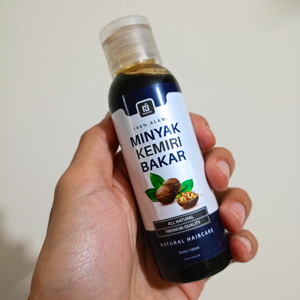 NATURIST Minyak Kemiri Bakar 100ml Hair Growth Oil Alami Perawatan Rambut Alami