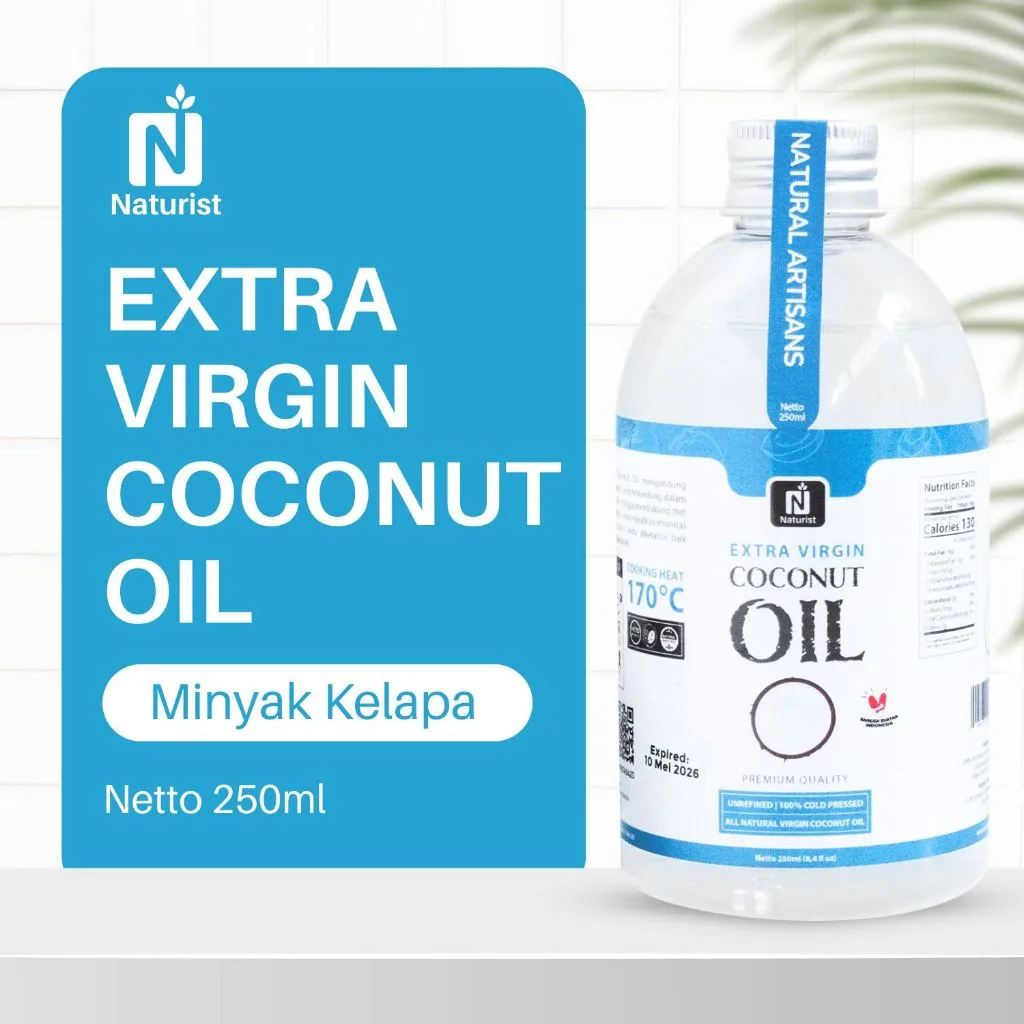 NATURIST Minyak VCO Kelapa Murni 250ml Virgin Coconut Oil Asli Cold Pressed