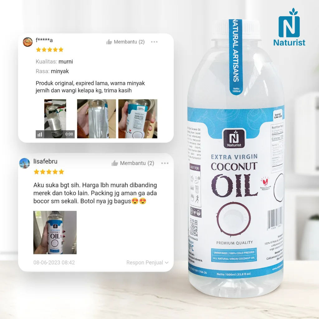 NATURIST Minyak Kelapa Murni VCO Spray 100ml Extra Virgin Coconut Oil