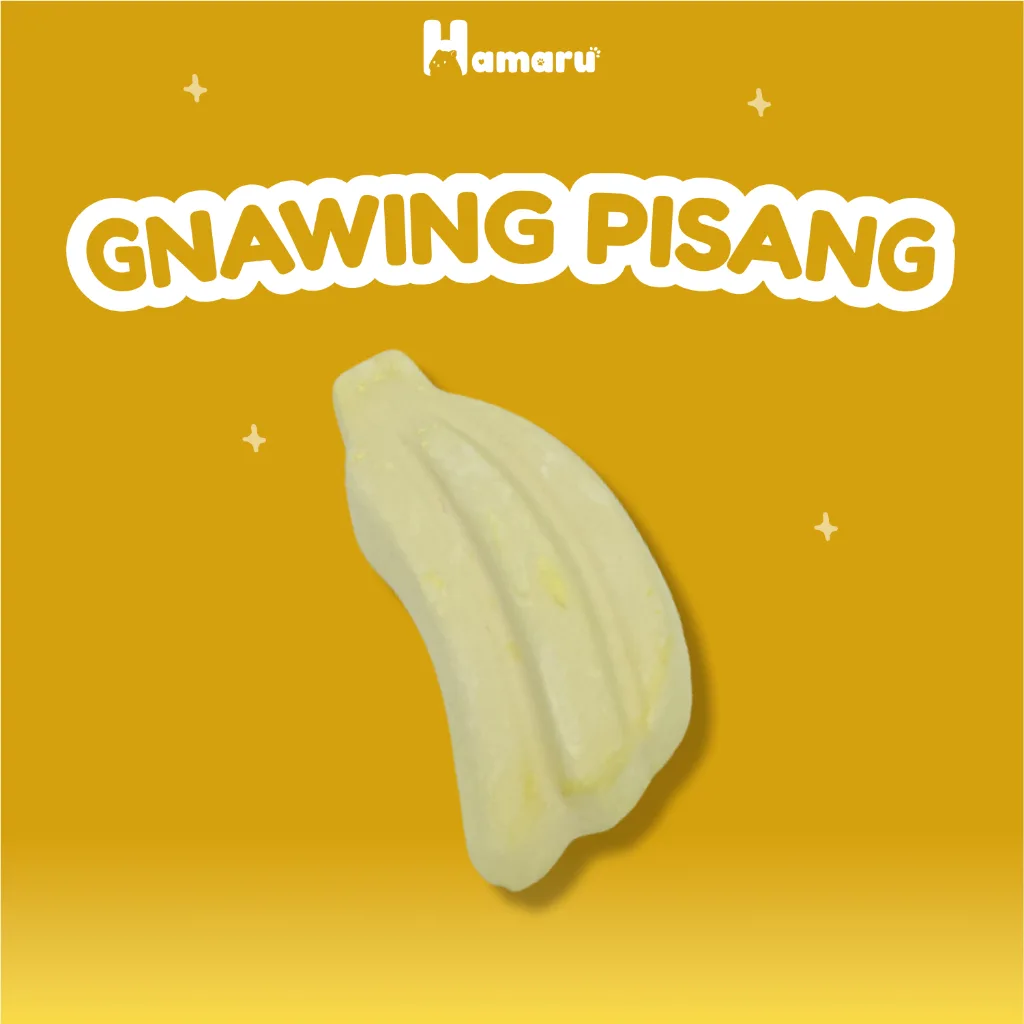 Hamaru Gnawing Buah Pisang Mainan Gigit Chew Toy Hamster Sugar Glider Marmut Hewan kecil