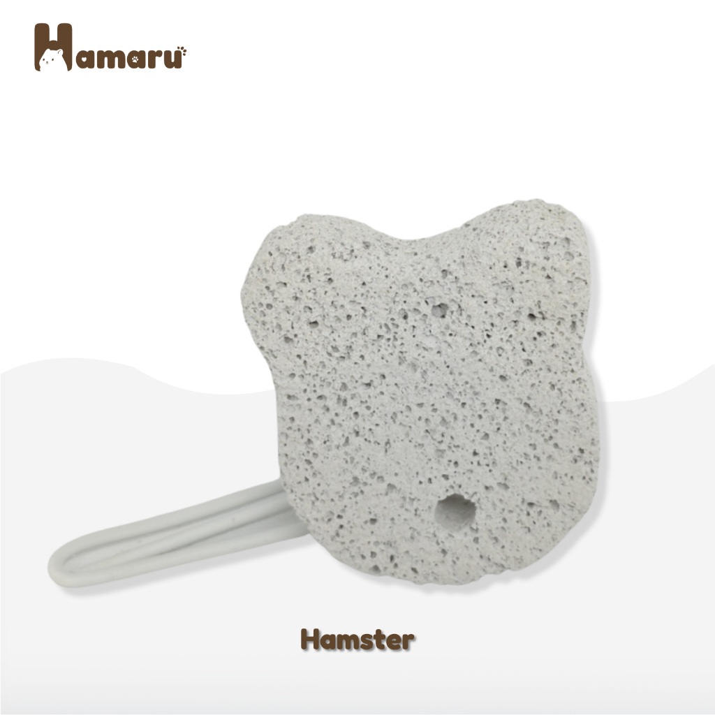 Hamaru Gnawing Stone Batu Mineral Pengikis Gigi Hamster Mainan Gigitan Hamster Hewan Pengerat