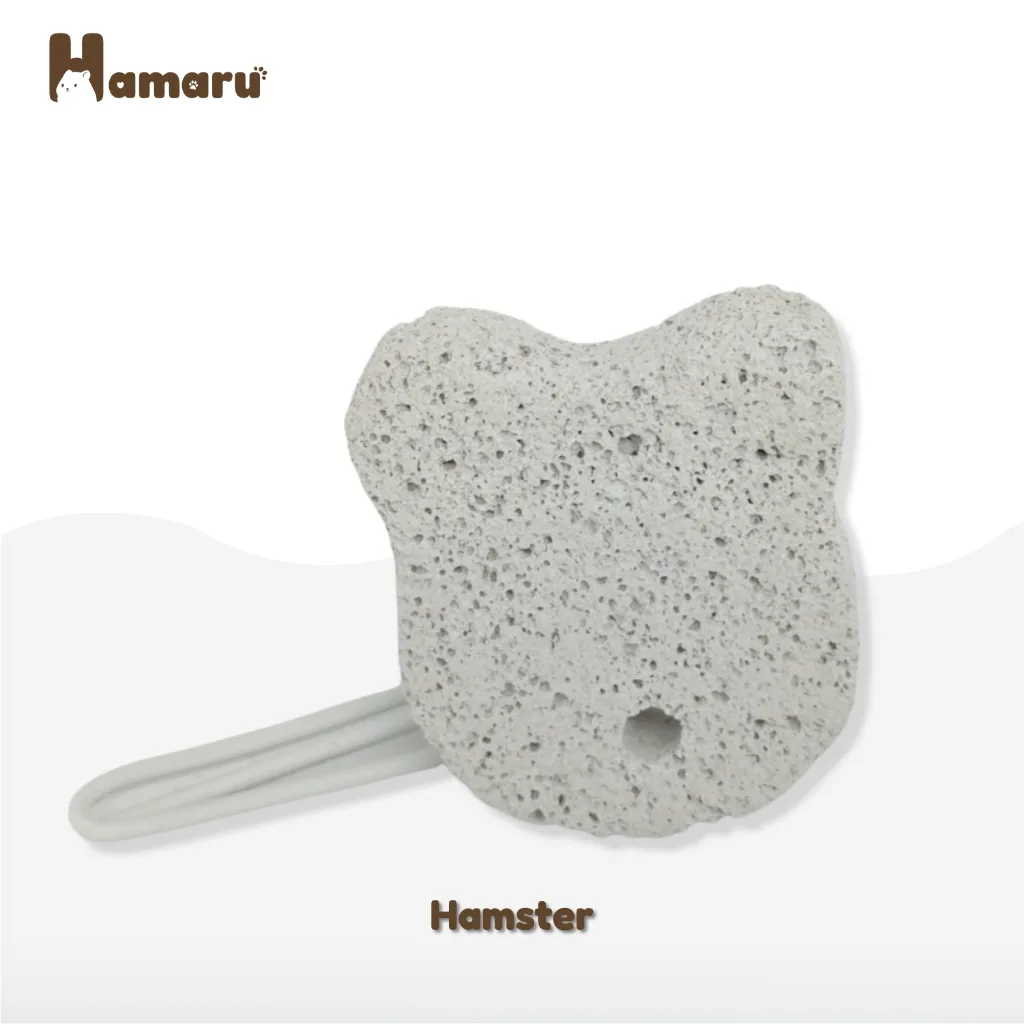 Hamaru Gnawing Stone Batu Mineral Pengikis Gigi Hamster Mainan Gigitan Hamster Hewan Pengerat