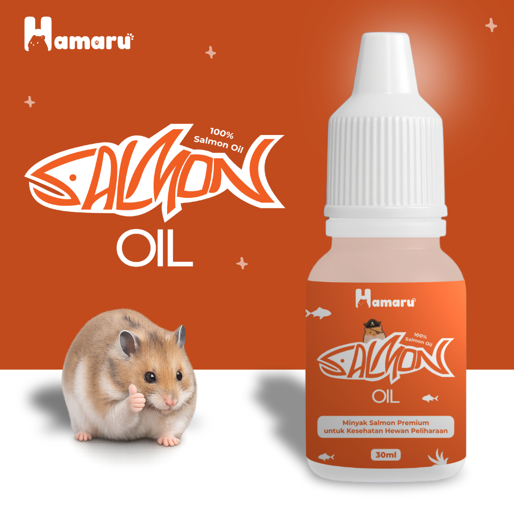 Hamaru Salmon Oil Minyak Salmon Omega 3 & 6 Suplemen Nafsu Makan Kesehatan Hamster Sugar Glider