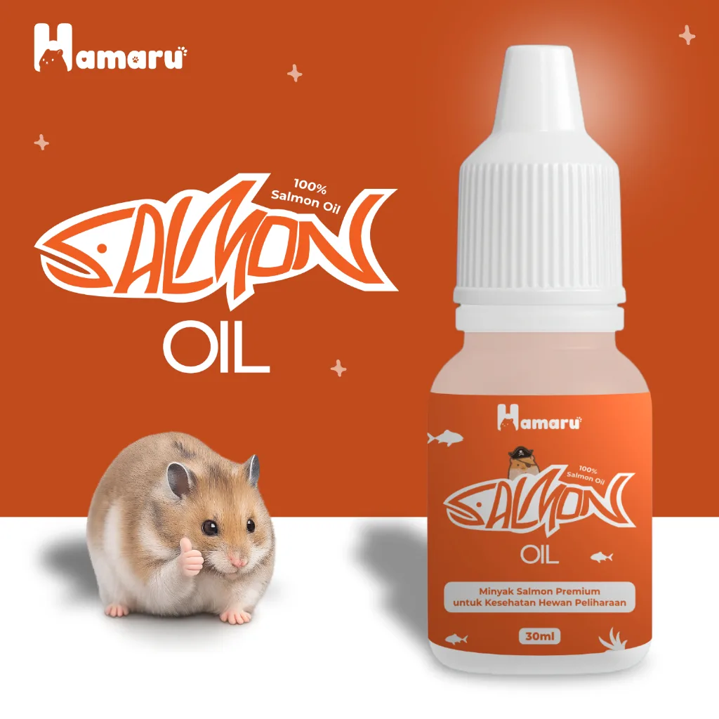 Hamaru Salmon Oil Minyak Salmon Omega 3 & 6 Suplemen Nafsu Makan Kesehatan Hamster Sugar Glider