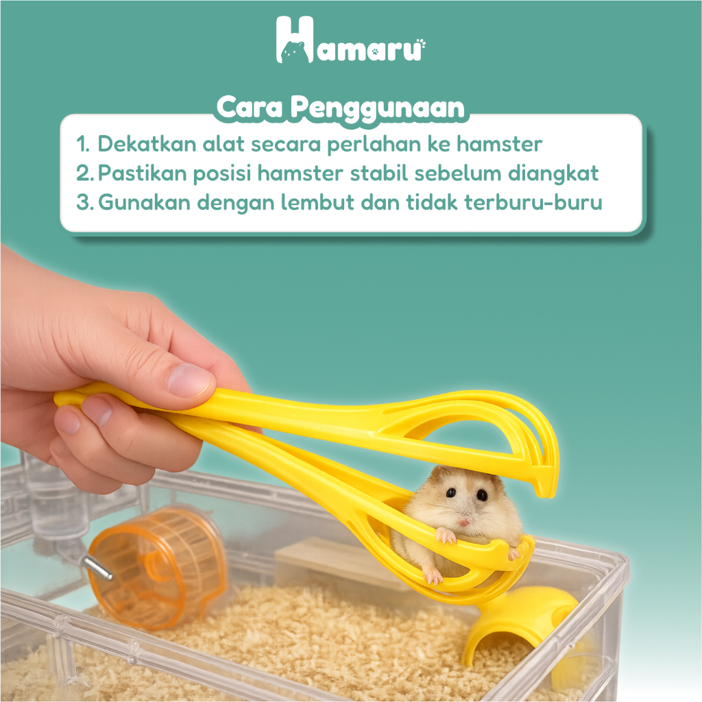 maru Safety Hamster Grab Alat Angkat dan Pindah Hamster Marmut Landak Mini Hewan Kecil