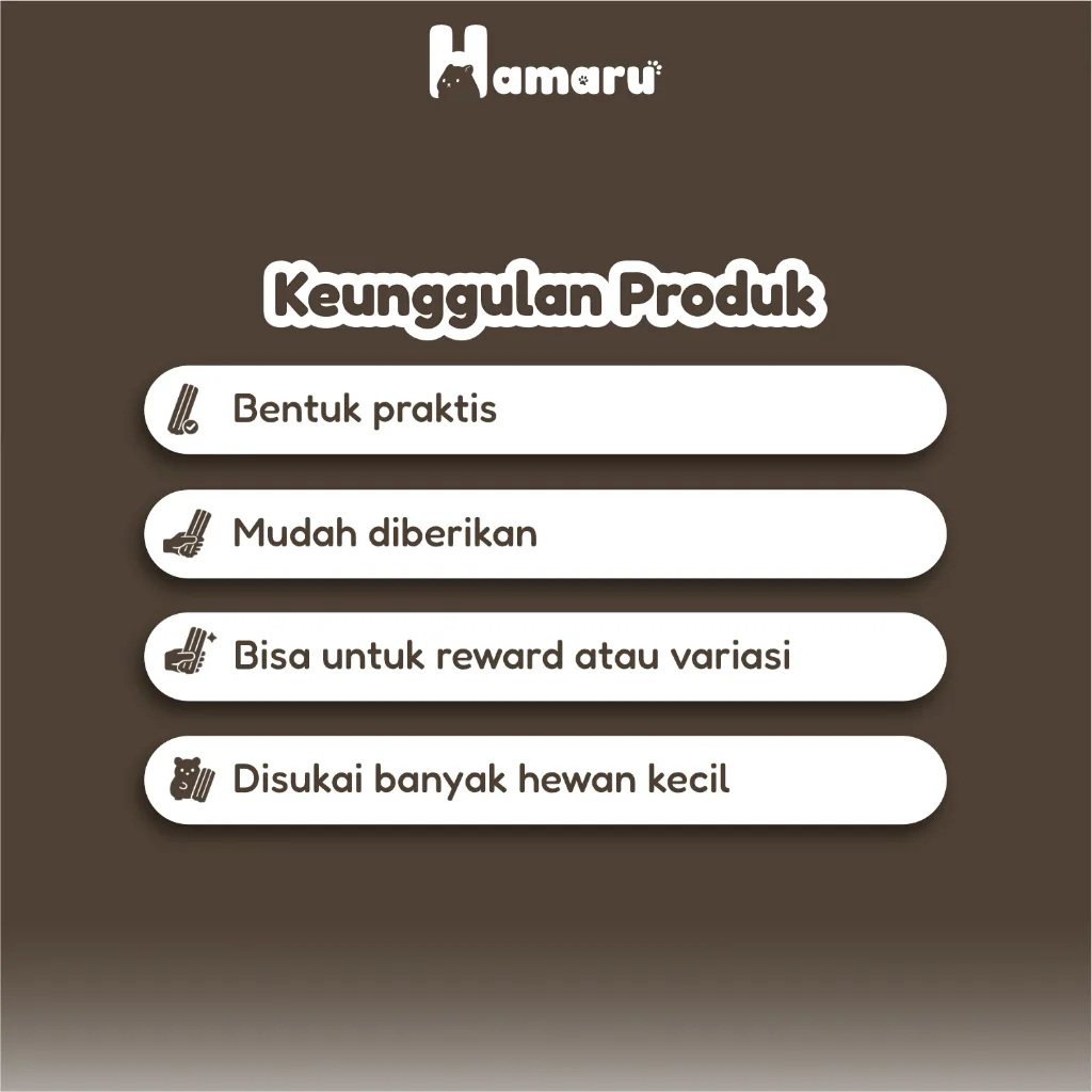 Hamaru Milk Stick Snack Camilan Hamster Treat Reward Hamter Cincila Marmut Sugar Glider Small Pets