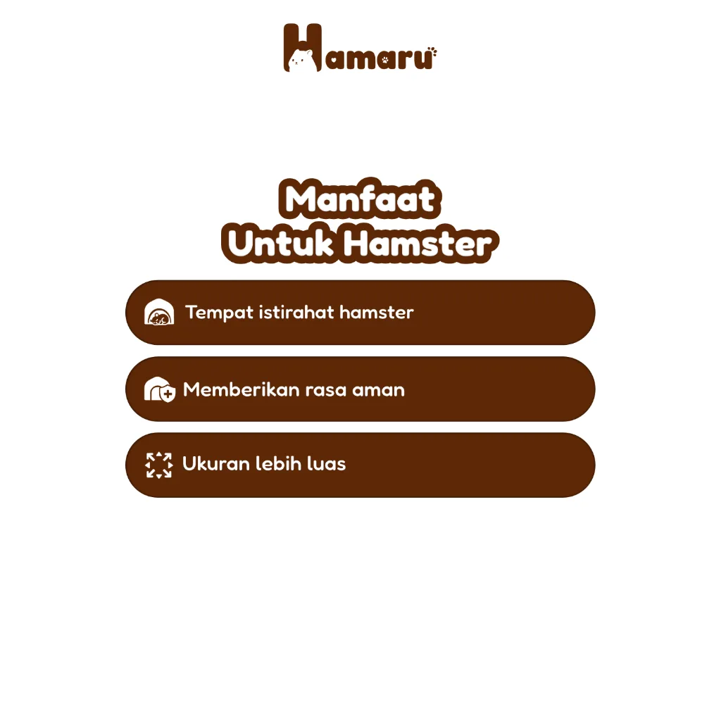 Hamaru Rattan Collection Rumah Hamster Rotan Alami Rumah Hiasan Kandang Hewan Kecil - Rotan Pouch Jumbo