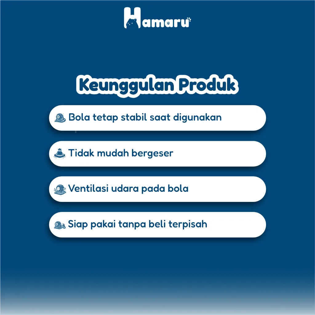 Hamaru Jogging Ball Stand Exercise Bola Lari Hamster Mainan Olahraga Hamster Hewan Kecil