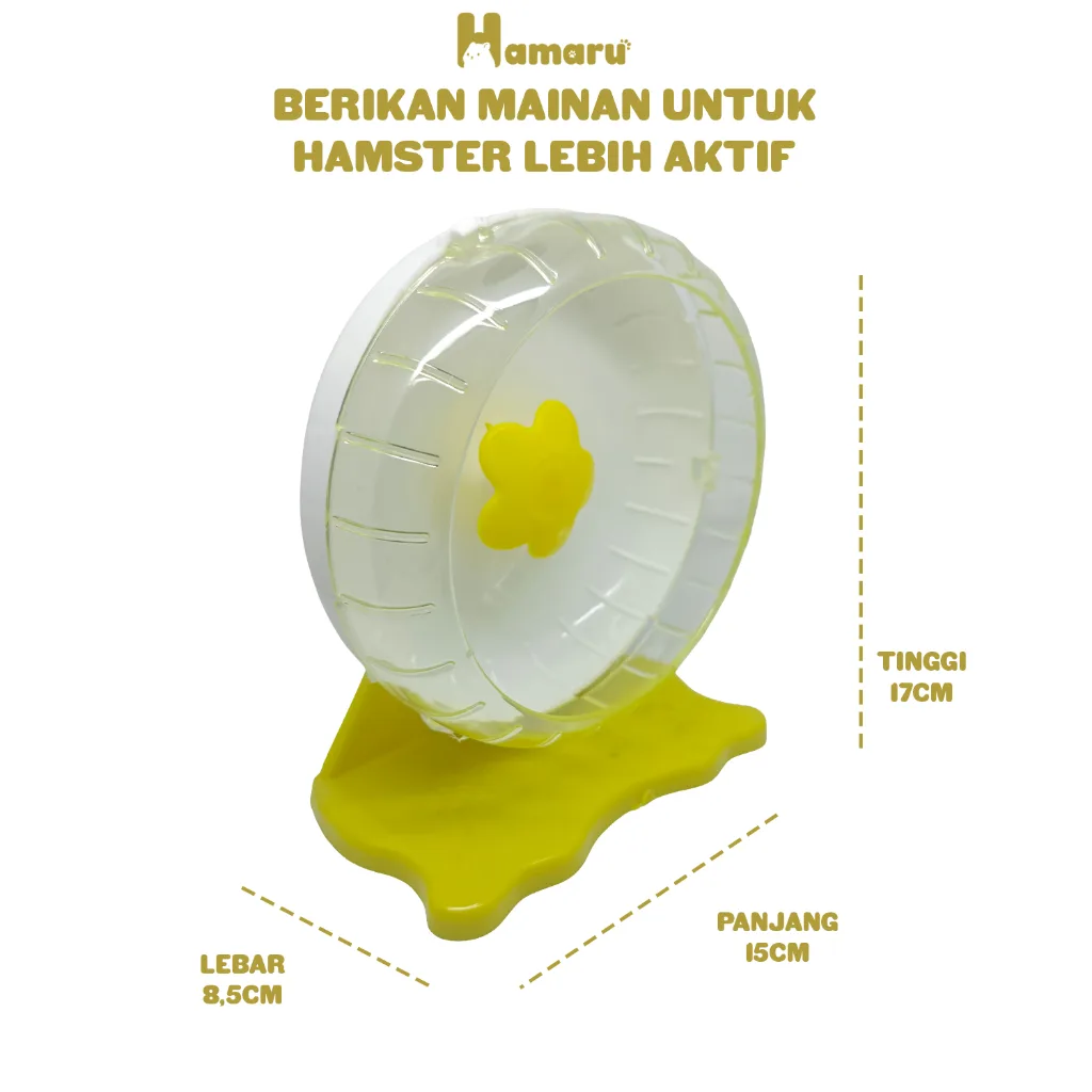 HAMARU Sweet Rolling Kincir Mainan & Latihan Olahraga Hamster Hewan Kecil