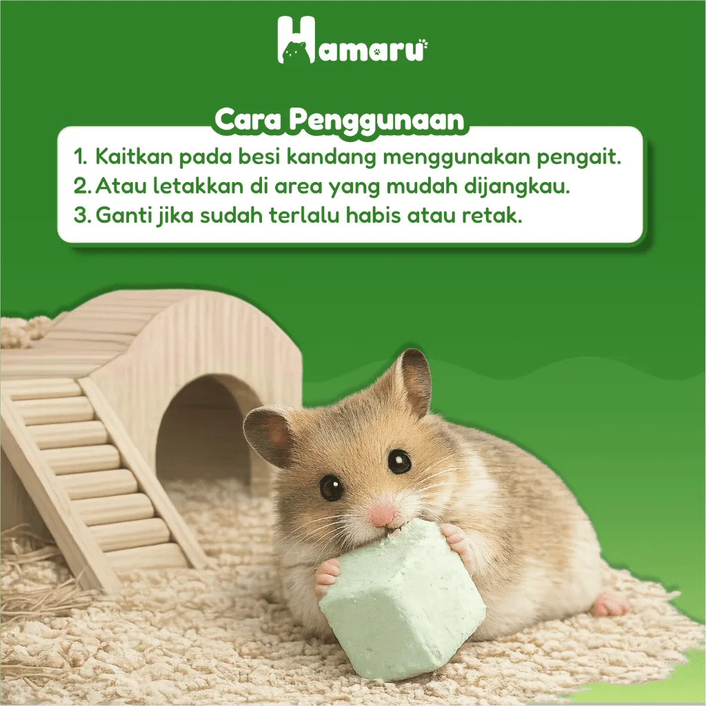 Hamaru Mini Cube Gnawing Batu Asah Gigi Hamster Marmut Sugar Glider