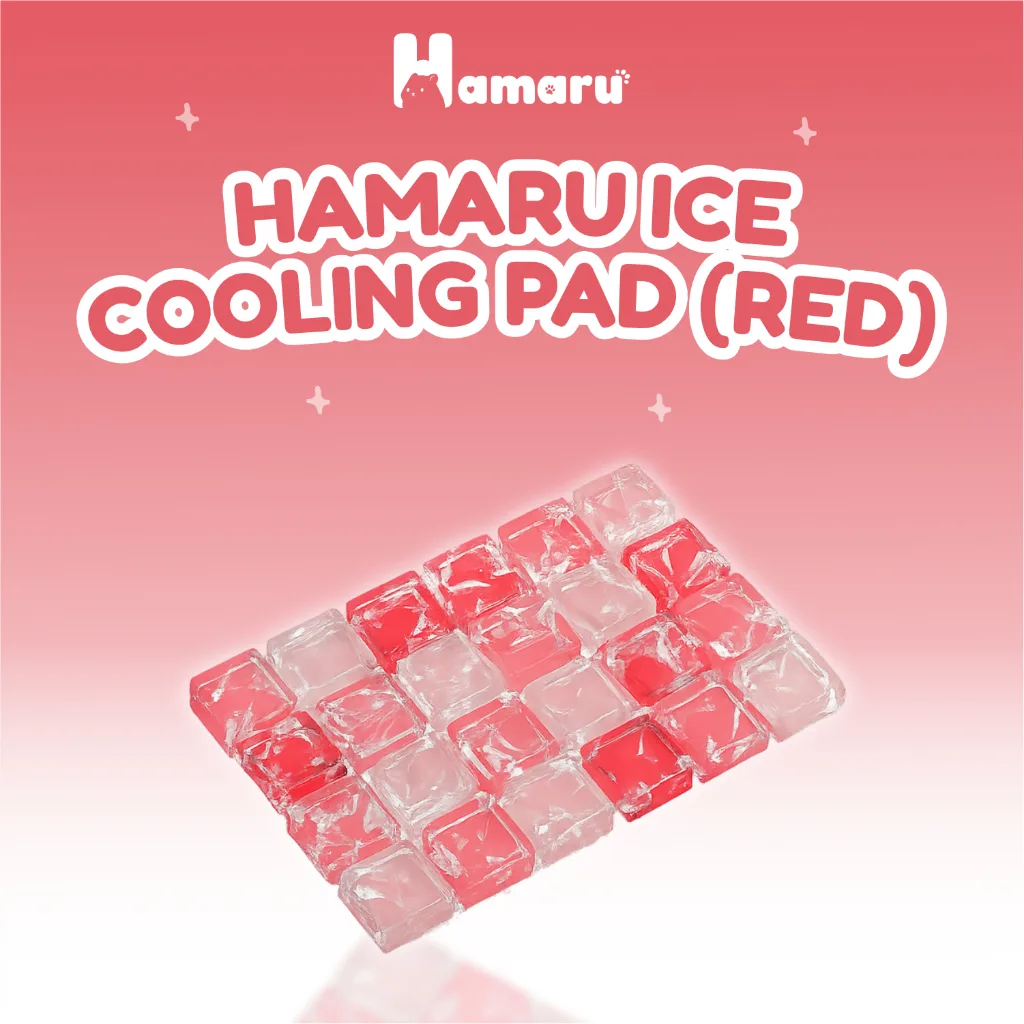 Hamaru Ice Cooling Pad Hamster Alas Dingin Summer Mat Hamster Hewan Kecil - Red