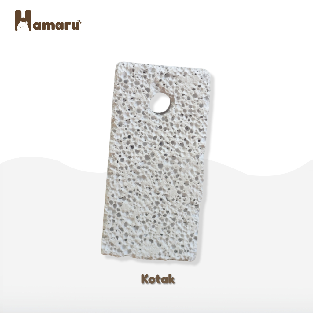 Hamaru Gnawing Stone Batu Mineral Pengikis Gigi Hamster Mainan Gigitan Hamster Hewan Pengerat