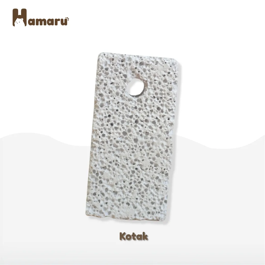 Hamaru Gnawing Stone Batu Mineral Pengikis Gigi Hamster Mainan Gigitan Hamster Hewan Pengerat