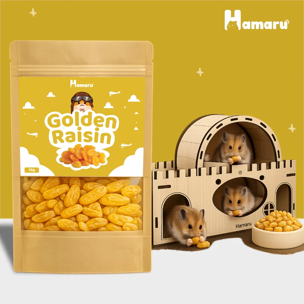 Hamaru Golden Raisin Kismis Snack Camilan Natural Hamster Sugar Glider Alami Tanpa Pengawet - 75g