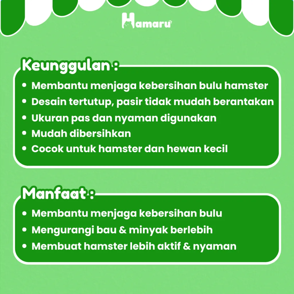 HAMARU Airplane Sandbath Tempat Mandi Pasir & Bermain Hamster Marmut Gerbil Hewan Kecil