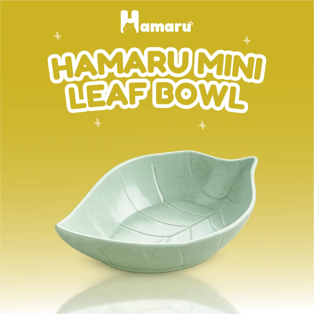 Hamaru Mini Leaf Bowl Tempat Makan Hamster Hewan Kecil Mangkok Mini Bentuk Daun Food Grade